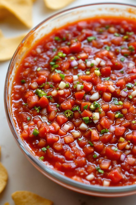 bold and spicy salsa preparation