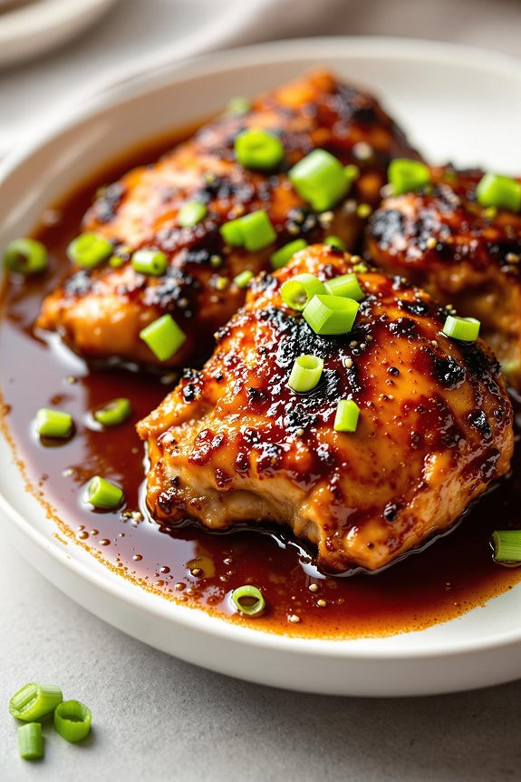 crispy teriyaki chicken thighs