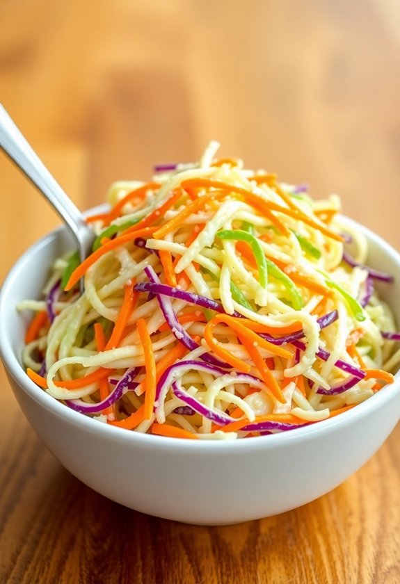 sweet and creamy coleslaw