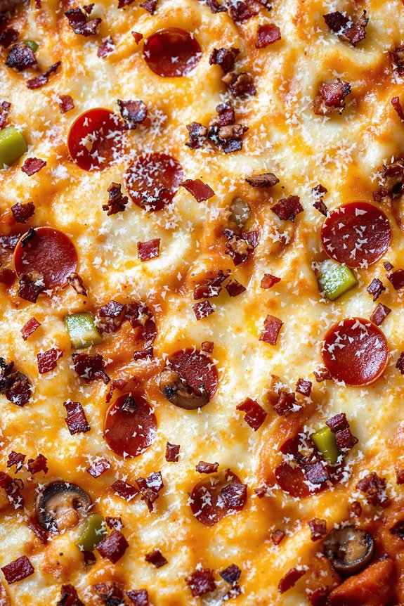pizza style ground beef casserole