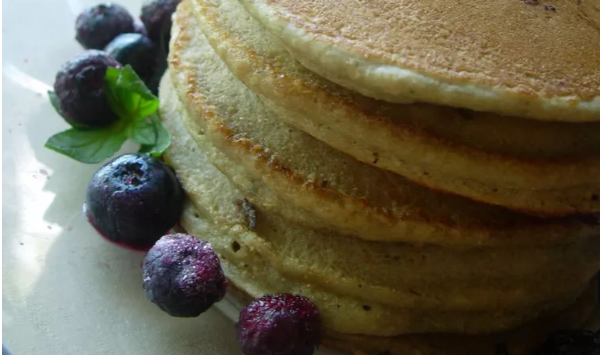 Whole Wheat Blueberry Pancakes