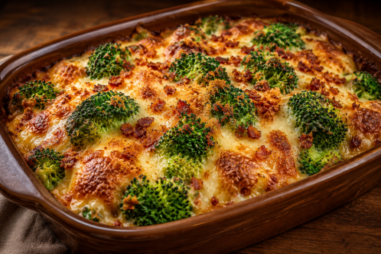 Low-Carb Bacon Cheeseburger Casserole